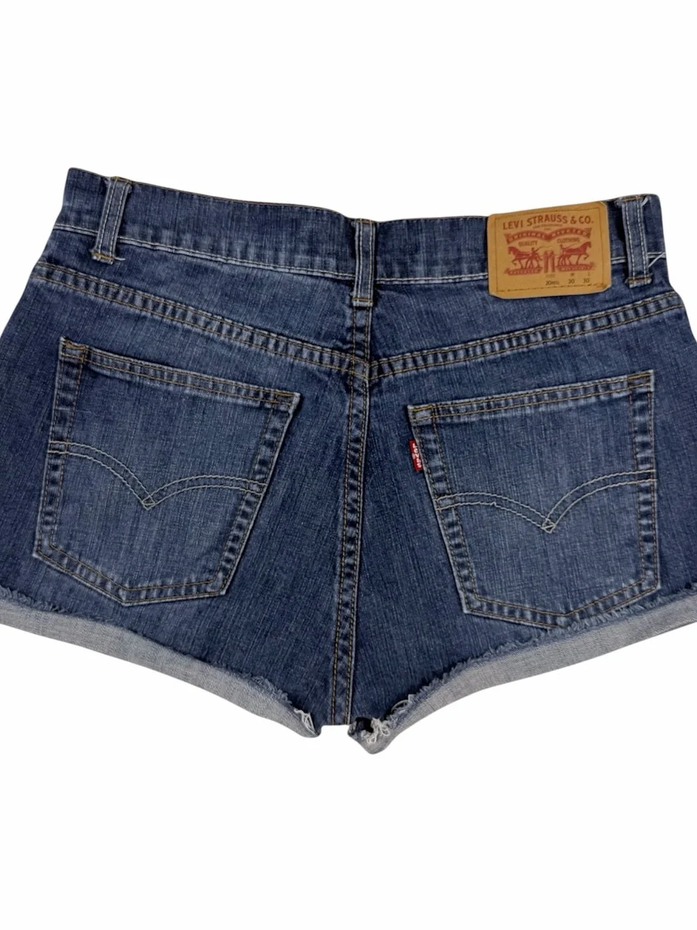Levi's 541 Athletic Fit Cut Off Denim Mini Shorts Size 20 Reg/Waist 30